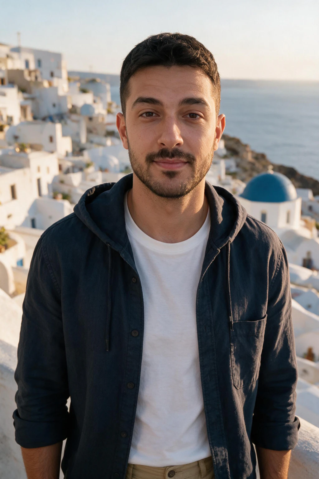 AI Bumble travel photo generated from one selfie