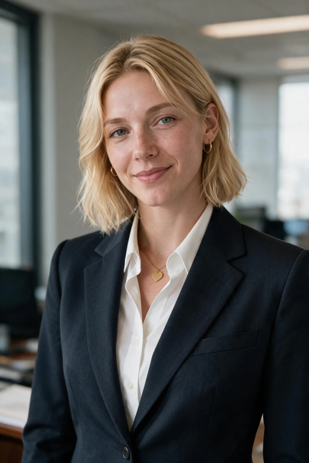 AI LinkedIn headshot: a senior manager professional photo, generated from one selfie