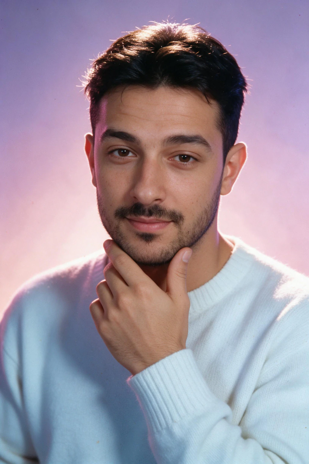 AI Yearbook Photo Generator: 7 Retro Looks From One Selfie: mall glamour shot example, generated from one selfie | MakeAiPhotos