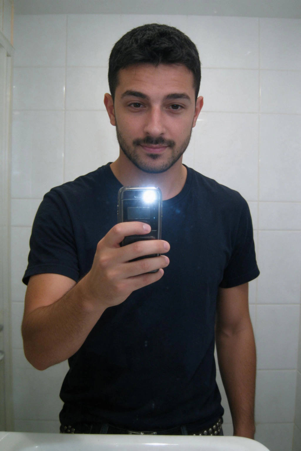 AI Yearbook Photo Generator: 7 Retro Looks From One Selfie: myspace mirror selfie example, generated from one selfie | MakeAiPhotos