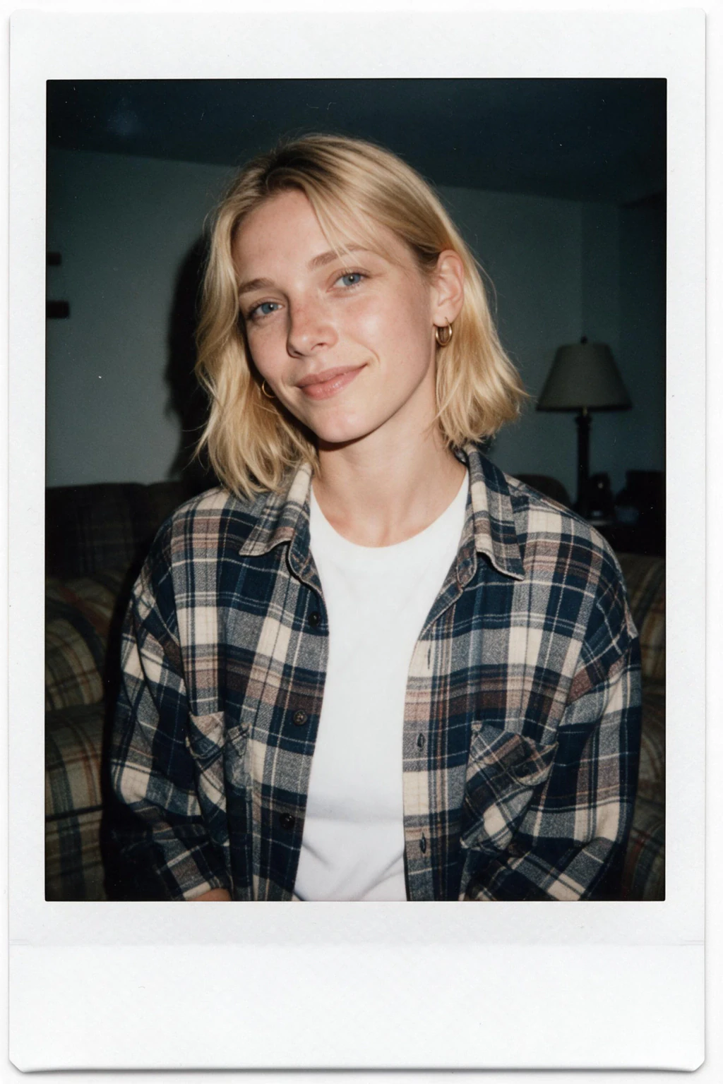 AI Yearbook Photo Generator: 7 Retro Looks From One Selfie: polaroid snapshot example, generated from one selfie | MakeAiPhotos