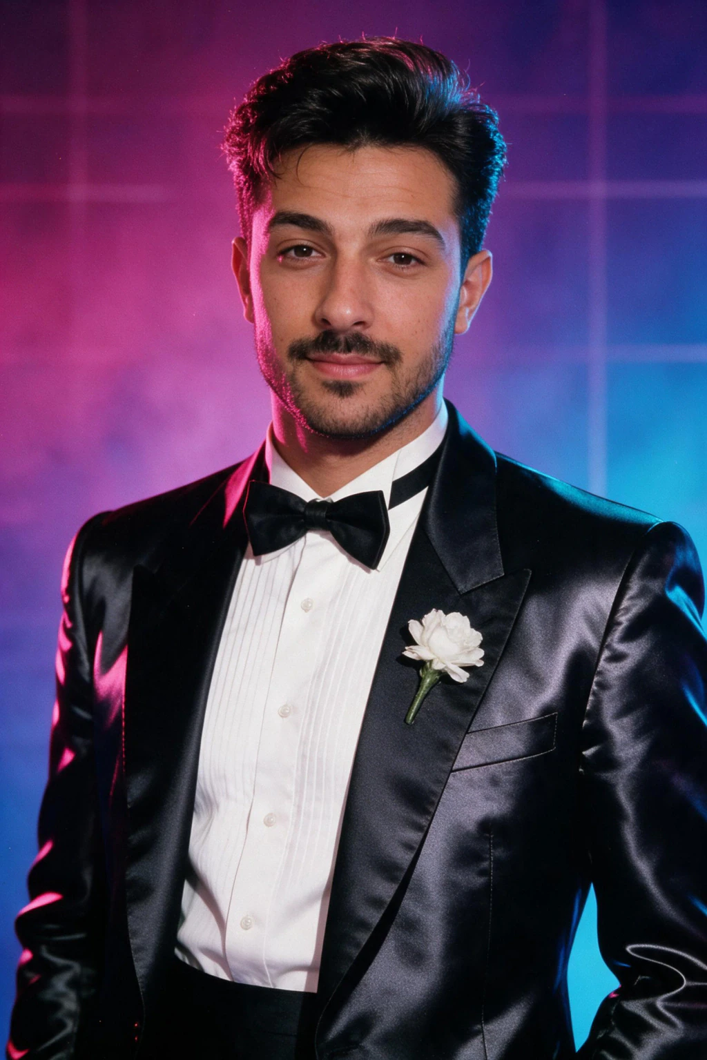 AI Yearbook Photo Generator: 7 Retro Looks From One Selfie: prom 80s example, generated from one selfie | MakeAiPhotos