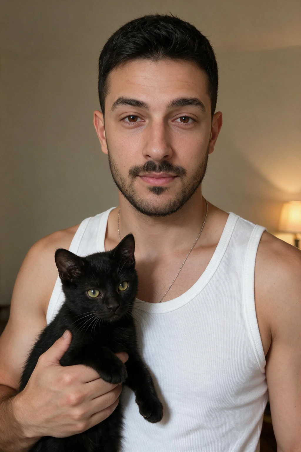 AI Dating Photo Generator for Tinder, Hinge, and Bumble: kitten selfie example, generated from one selfie | MakeAiPhotos