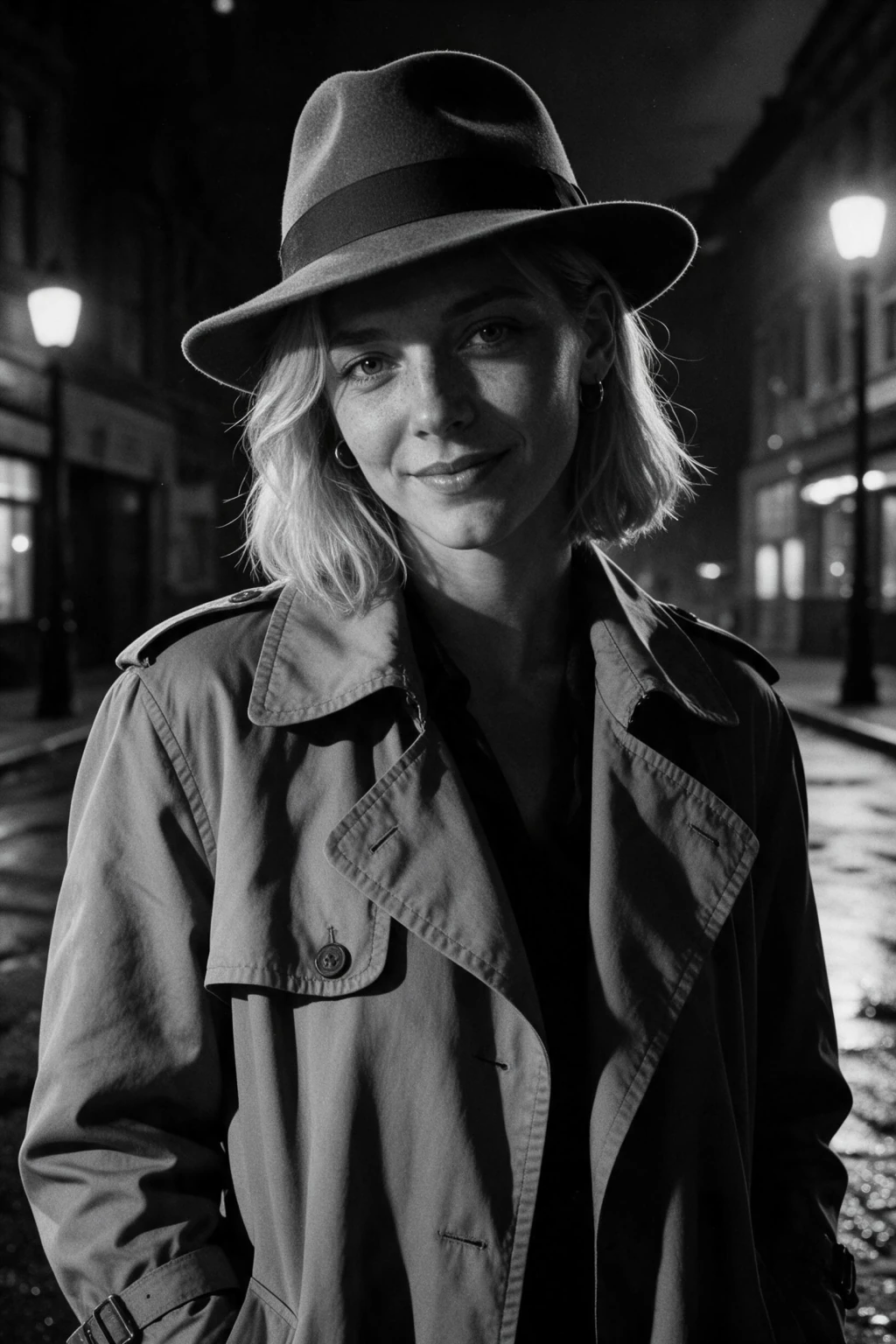 AI Cinematic Portrait Generator: Make a Movie Poster of Yourself: film noir example, generated from one selfie | MakeAiPhotos