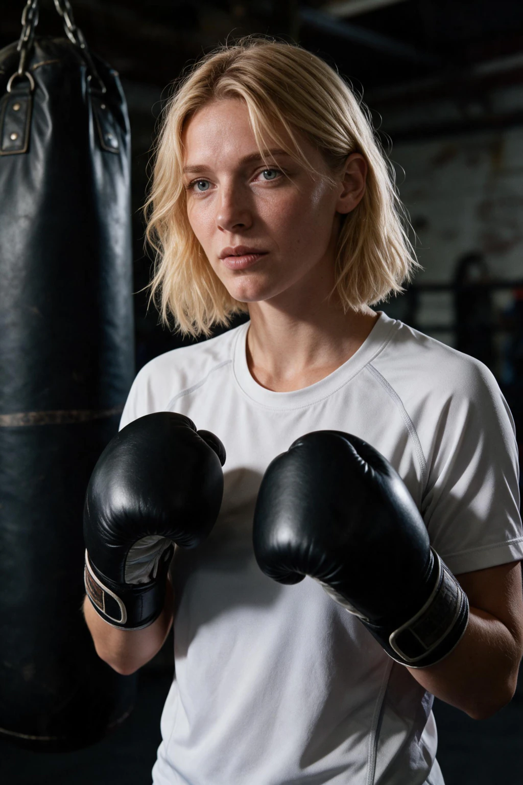 AI Gym and Fitness Photos That Look Like a Real Session: boxing gym example, generated from one selfie | MakeAiPhotos