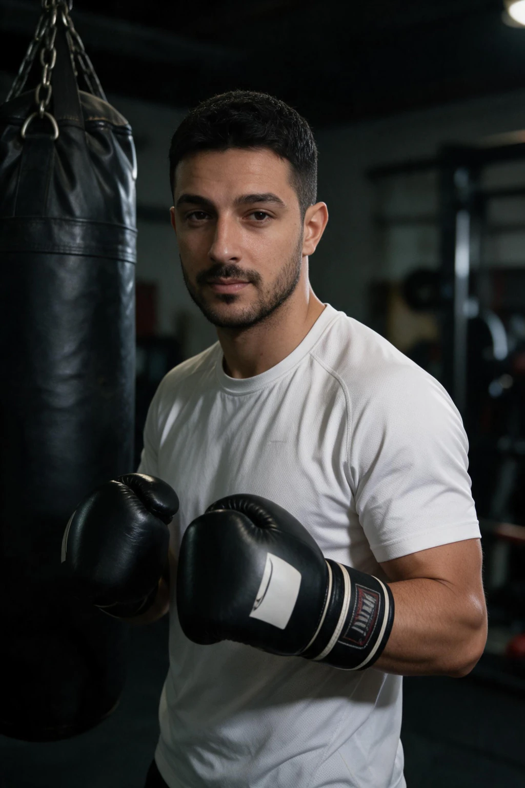AI Gym and Fitness Photos That Look Like a Real Session: boxing gym example, generated from one selfie | MakeAiPhotos