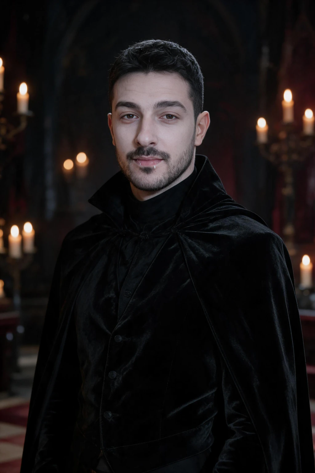AI Halloween Costume Generator: Put Yourself in a Costume From One Selfie: vampire example, generated from one selfie | MakeAiPhotos