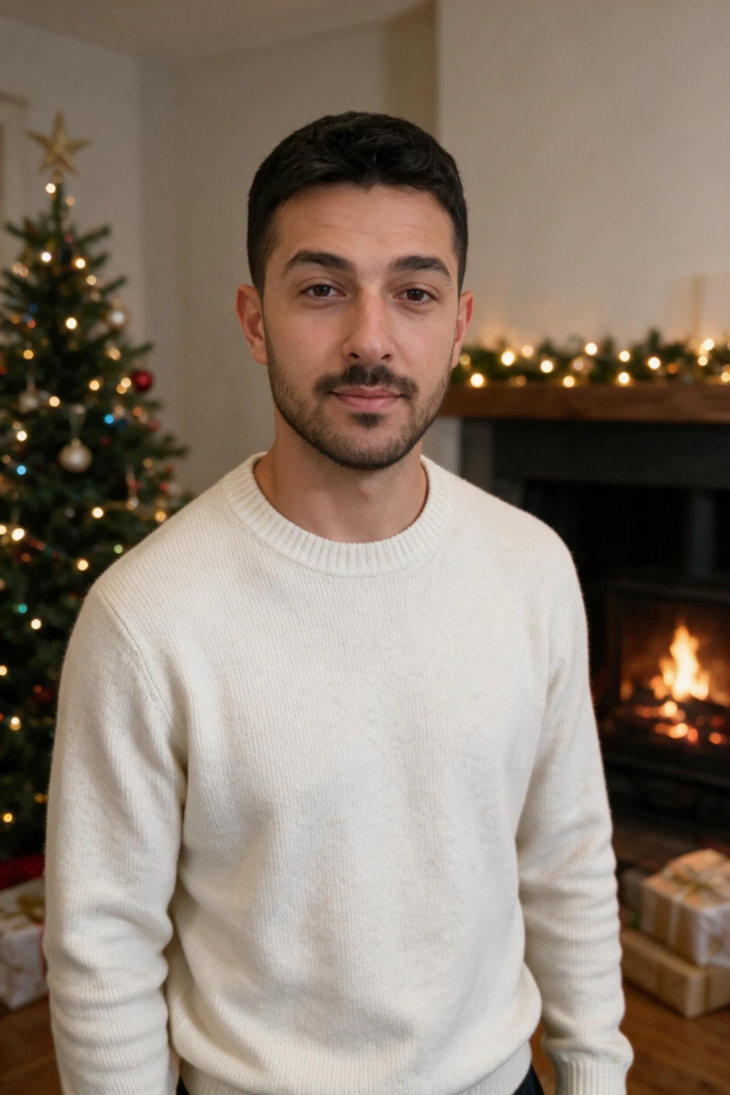 AI Christmas Photo Generator: 6 Holiday Looks From One Selfie: christmas example, generated from one selfie | MakeAiPhotos
