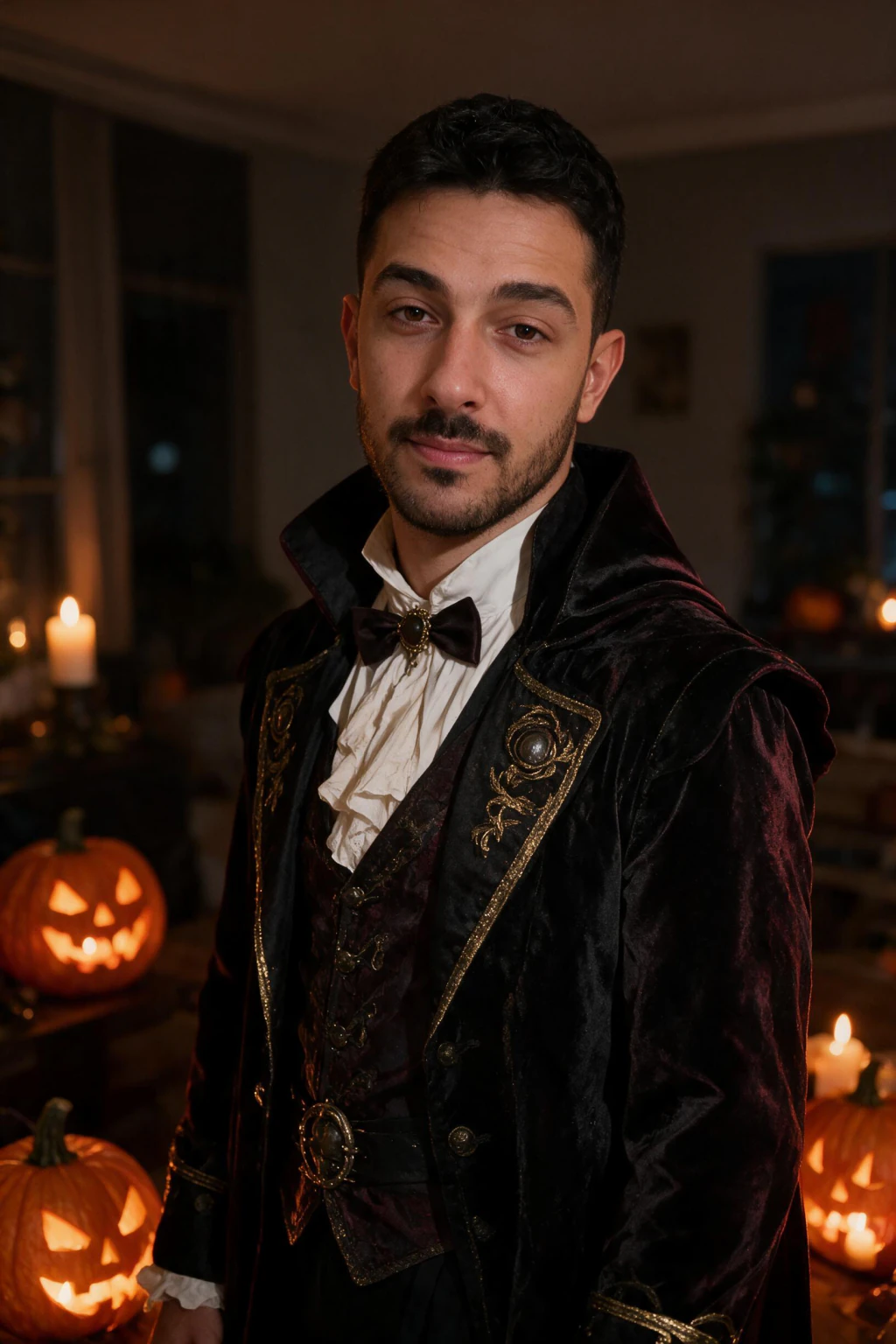 AI Christmas Photo Generator: 6 Holiday Looks From One Selfie: halloween example, generated from one selfie | MakeAiPhotos