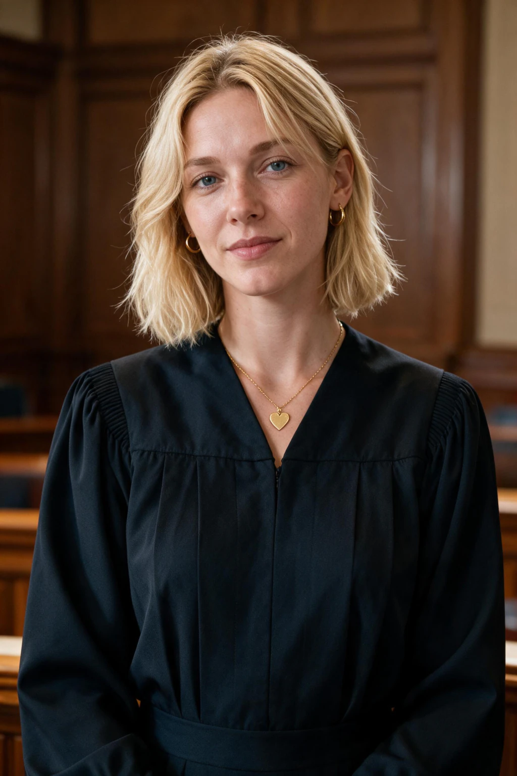 AI Lawyer Headshot Generator for Attorneys, Firm Bios, and LinkedIn: courtroom counsel example, generated from one selfie | MakeAiPhotos