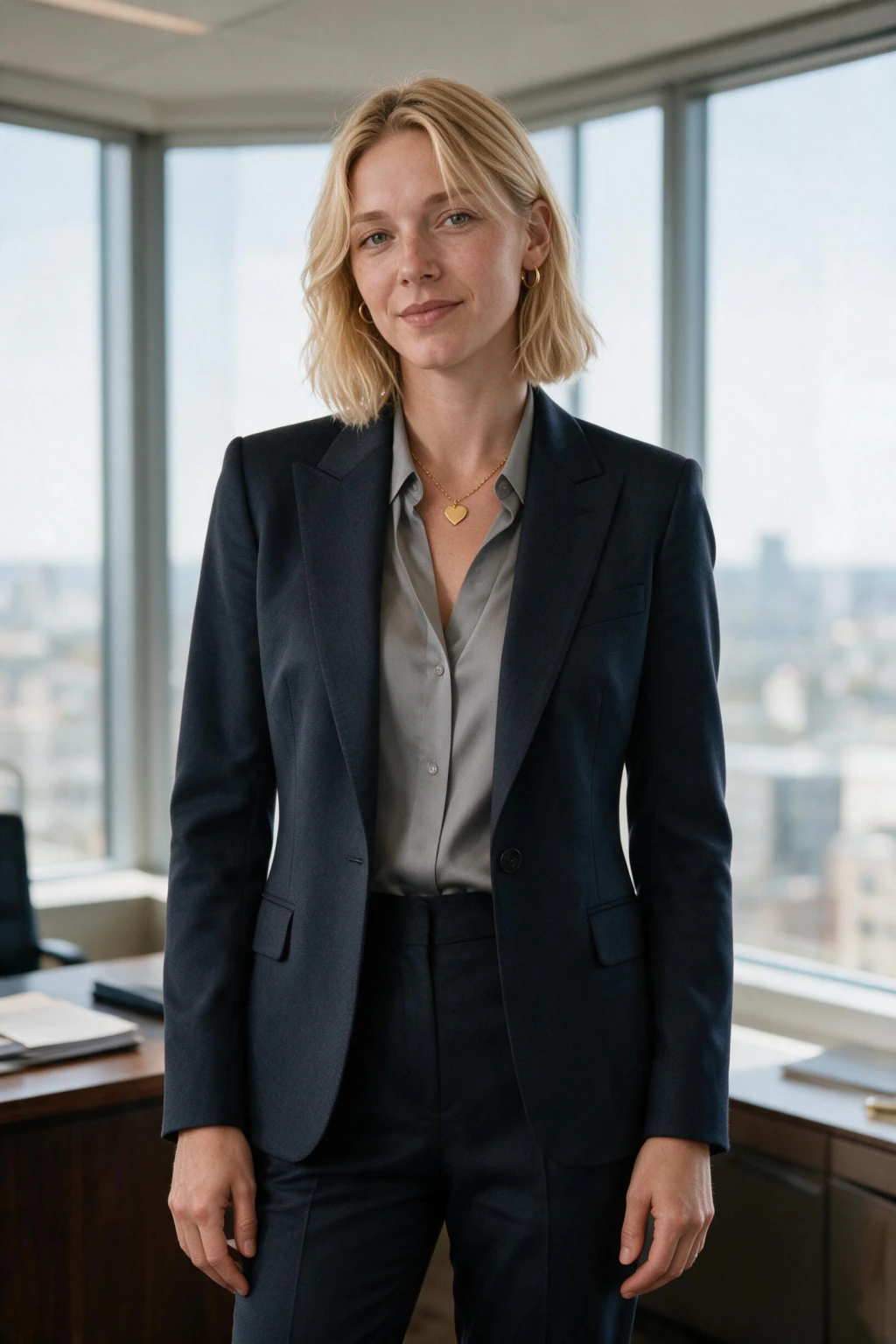 AI Lawyer Headshot Generator for Attorneys, Firm Bios, and LinkedIn: partner office example, generated from one selfie | MakeAiPhotos