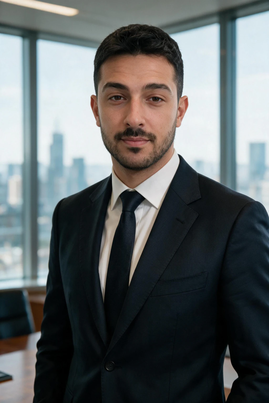 AI Executive Headshot Generator: ceo boardroom example, generated from one selfie | MakeAiPhotos