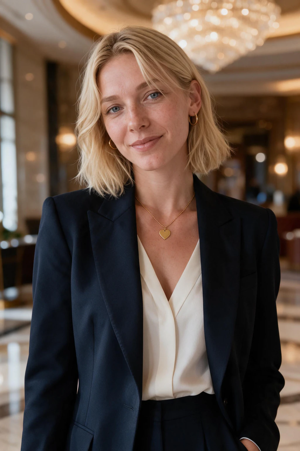 AI Private Jet Photos: Plus Supercar, Yacht, and Estate Looks: hotel lobby example, generated from one selfie | MakeAiPhotos