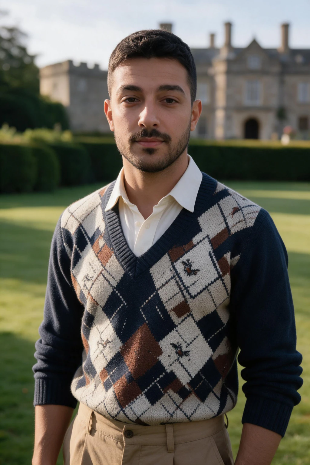 AI Private Jet Photos: Plus Supercar, Yacht, and Estate Looks: old money estate example, generated from one selfie | MakeAiPhotos