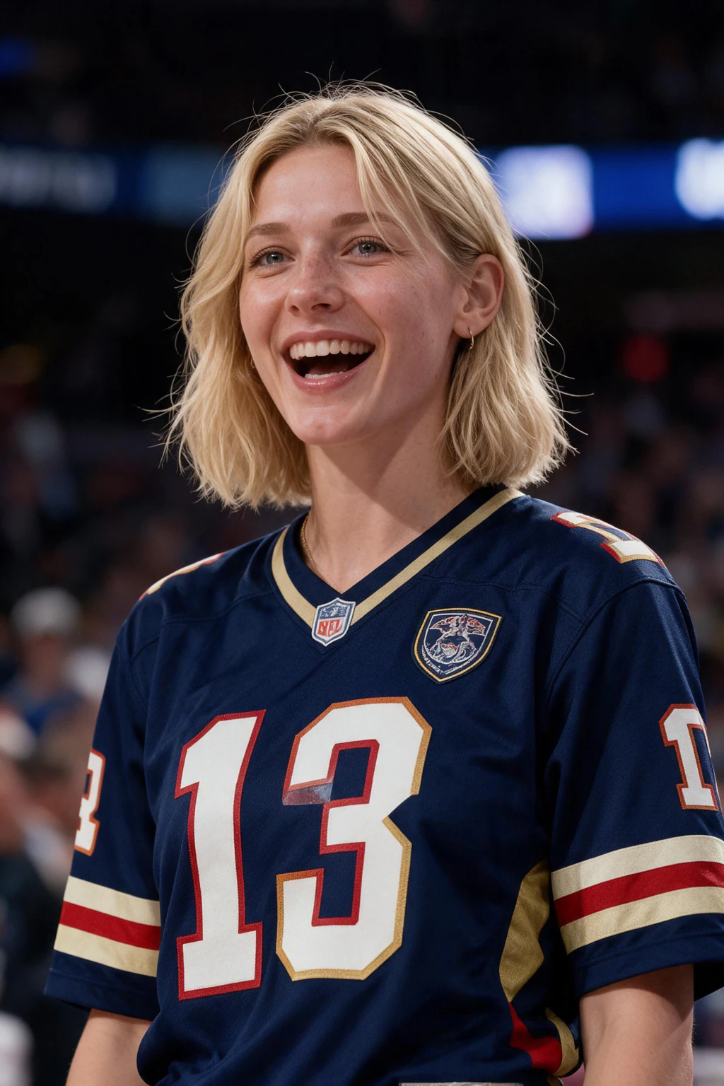 AI NBA Courtside Photos From One Selfie: jumbotron moment example, generated from one selfie | MakeAiPhotos