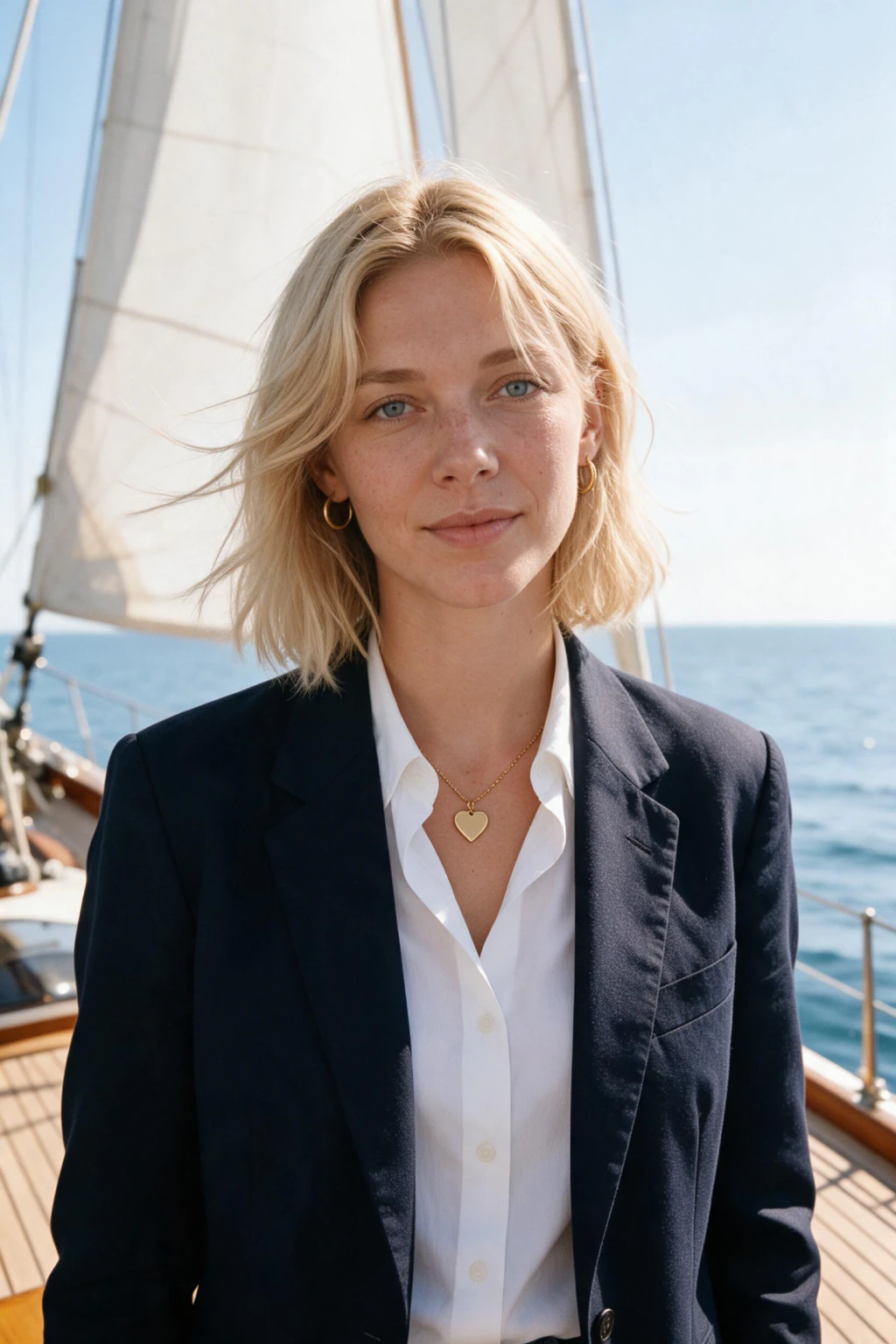 AI Old Money Photos From One Selfie: sailing yacht club example, generated from one selfie | MakeAiPhotos