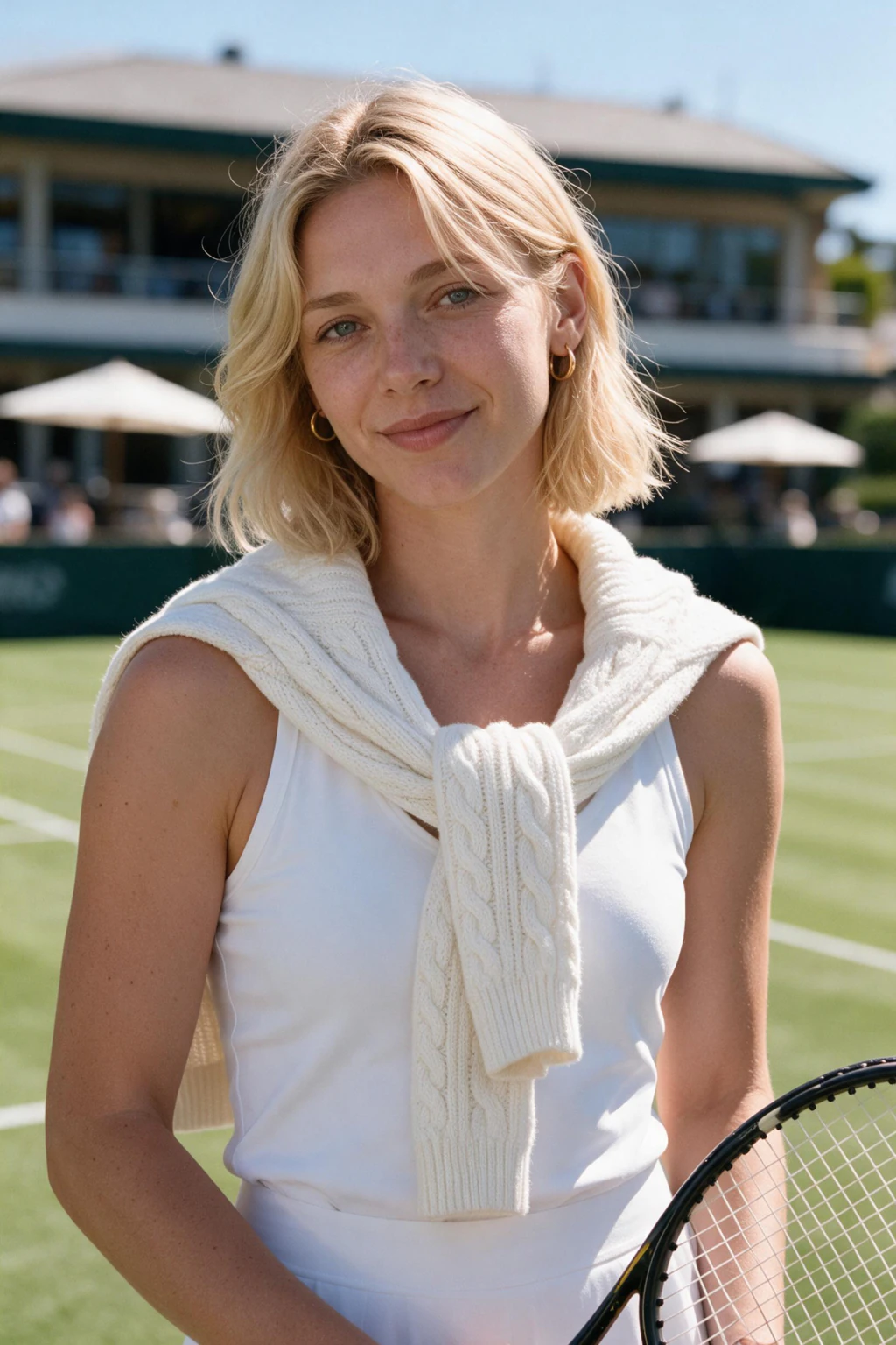 AI Old Money Photos From One Selfie: tennis country club example, generated from one selfie | MakeAiPhotos