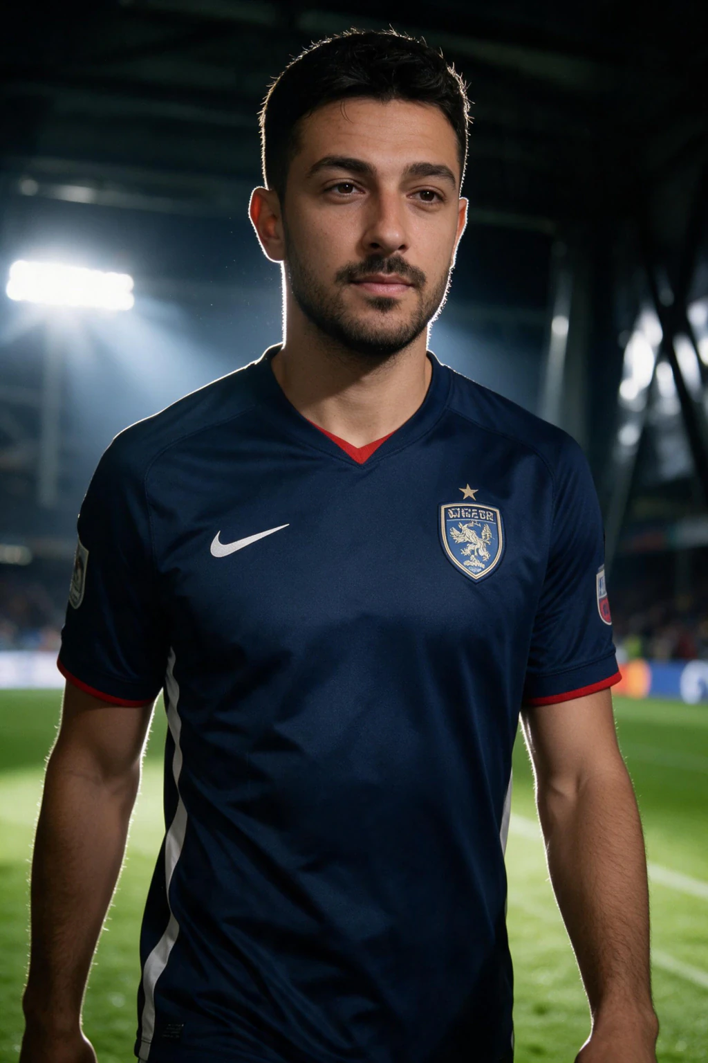 AI World Cup Photos: Put Yourself in the Game: tunnel walkout example, generated from one selfie | MakeAiPhotos