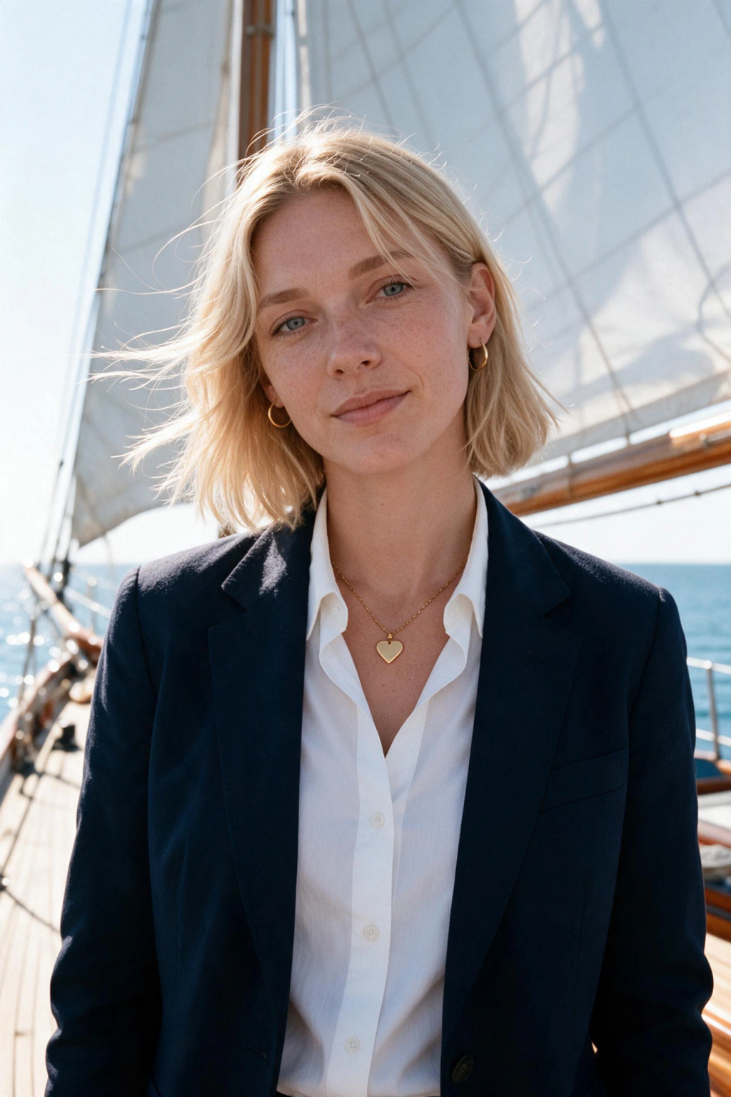 AI Old Money Photos From One Selfie: sailing yacht club example, generated from one selfie | MakeAiPhotos